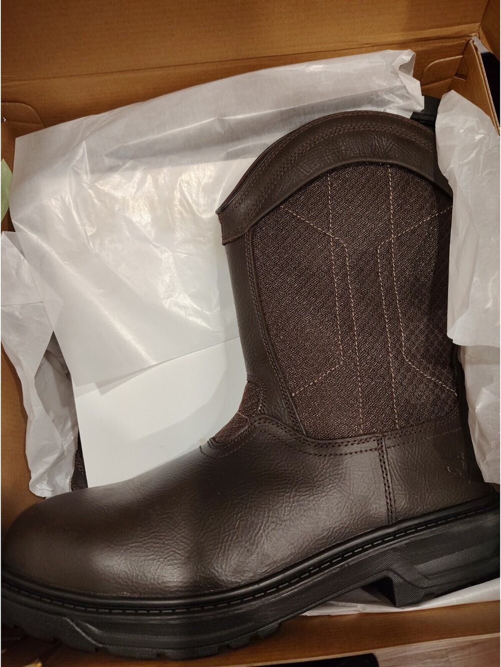 Herman Survivors Men's Steel Toe Brown Leather Oil/Slip Resist Boots Size 13 NIB